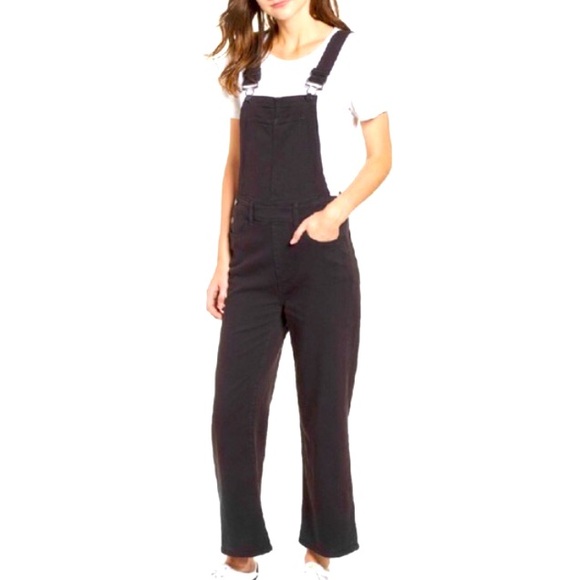 PAIGE Pants - PAIGE Nellie Black Denim Overalls NWOT
